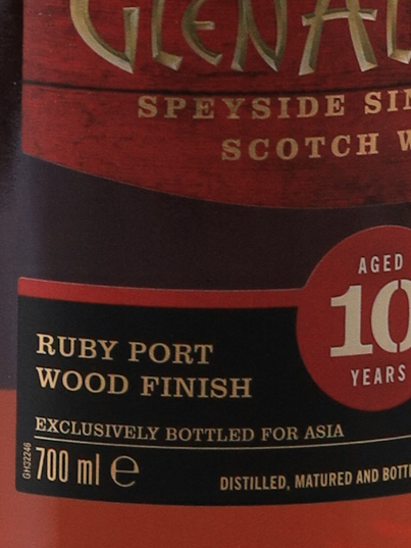 Glenallachie 10 Year Old Ruby Port Finish