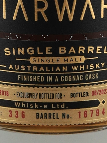 Starward 2018 Cognac Cask Finish