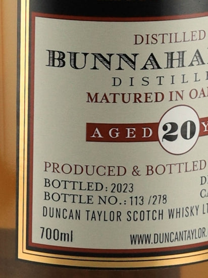 Duncan Taylor Single Cask Bunnahabhain 20 Year Old 2002