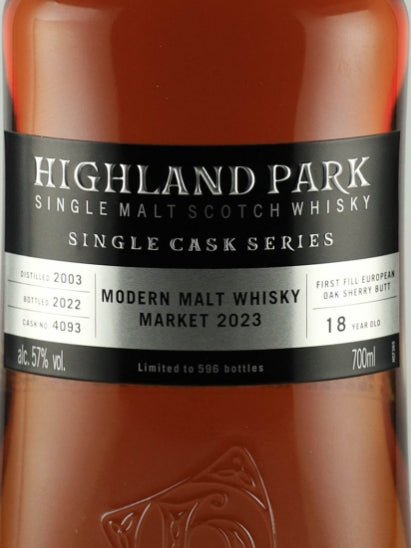 Highland Park 18 Year Old 2003 #4093 for MMWM2023