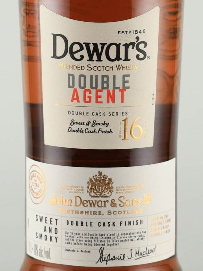 Dewar's 16 Year Old Double Agent 1L