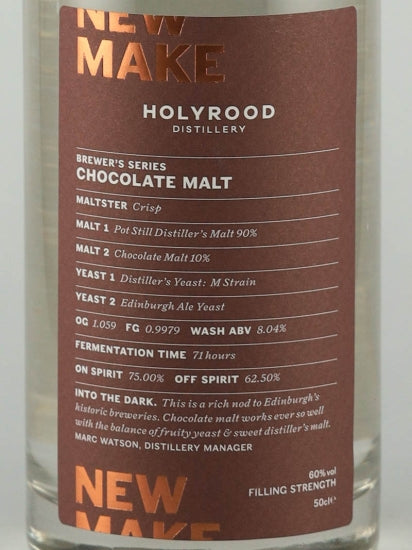 Holyrood New Make Chocolate Malt