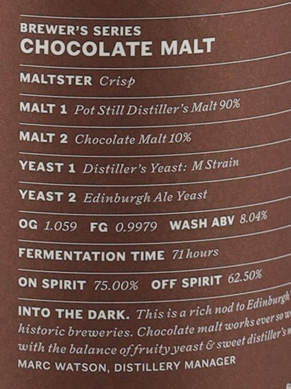 Holyrood New Make Chocolate Malt