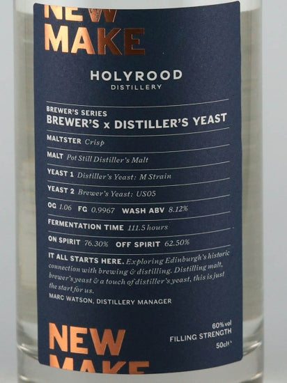 Holyrood New Make Brewers × Distillers East