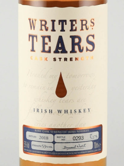 Writer's Tears Cask Strength 2018 Edition