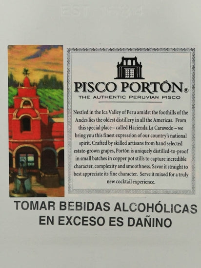 Pisco Porton Torontel Most Verde
