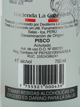Load image into Gallery viewer, La Caravedo Pisco Puro Acholado
