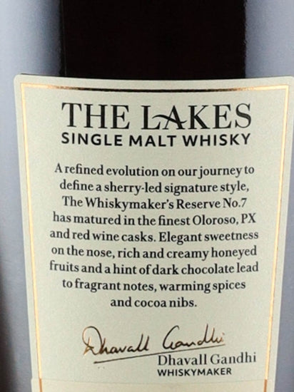 Lakes The Whiskymaker's Reserve No.7