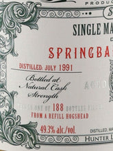 Load image into Gallery viewer, Old &amp; Rare Springbank 31 Year Old 1991