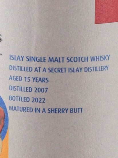 Artwork Secret Islay 15 Year Old 2007