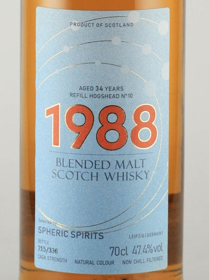 Spheric Spirits Blended Malt 34 Year Old 1988