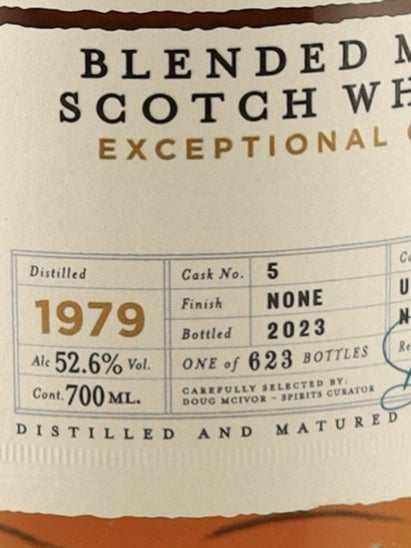 BB&R Exceptional Cask Blended Malt 44 Year Old 1979