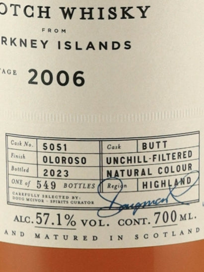 BB&R Orkney 17 Year Old 2006