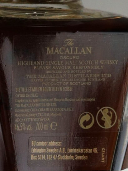 Macallan Oscuro