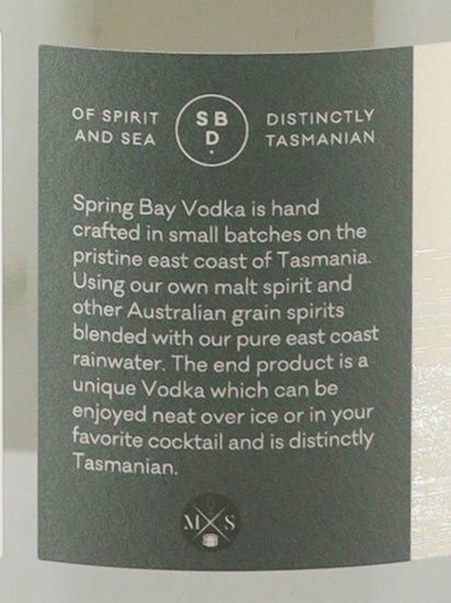 Spring Bay Vodka