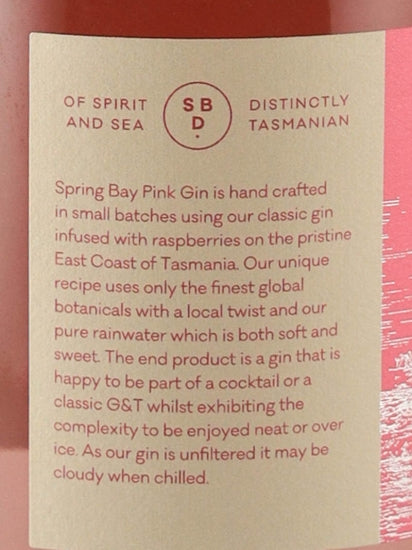 Spring Bay Pink Gin