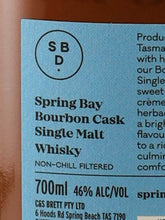 Load image into Gallery viewer, Spring Bay Tasmanian Single Malt Bourbon