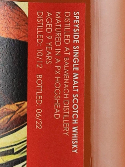 The Whisky Agency Balmenach 9 Year Old 2012