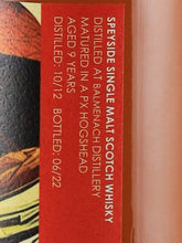 Load image into Gallery viewer, The Whisky Agency Balmenach 9 Year Old 2012