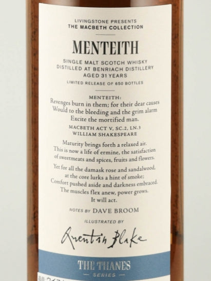 Macbeth Collection Act 1 Benriach 31 Year Old