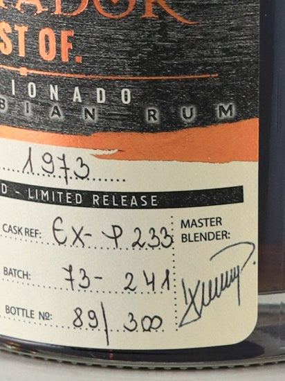 Dictador Best of 45 Year Old 1973 Apasionado
