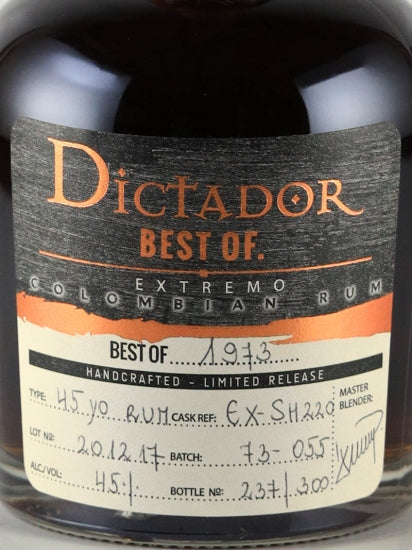 Dictador Best of 45 Year Old 1973 Extremo