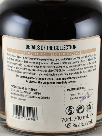 Dictador Best of 45 Year Old 1973 Extremo