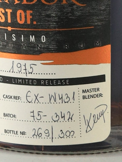 Dictador Best of 42 Year Old 1975 Altisimo