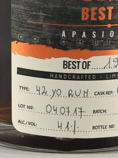 Dictador Best of 42 Year Old 1975 Apasionado