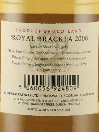 AD Rattray Royal Brackla 14 Year Old 2008