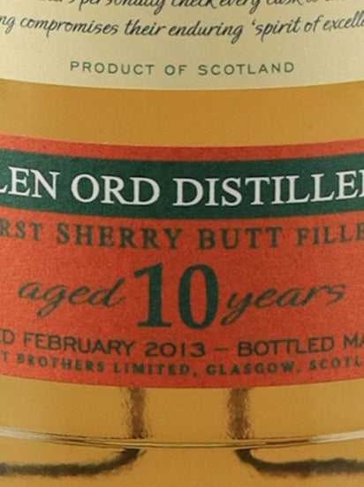 Hart Brothers Finest Collection Glen Ord 10 Year Old 2013