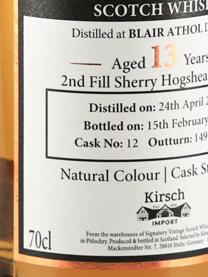Signatory Blair Athol 13 Year Old 2008