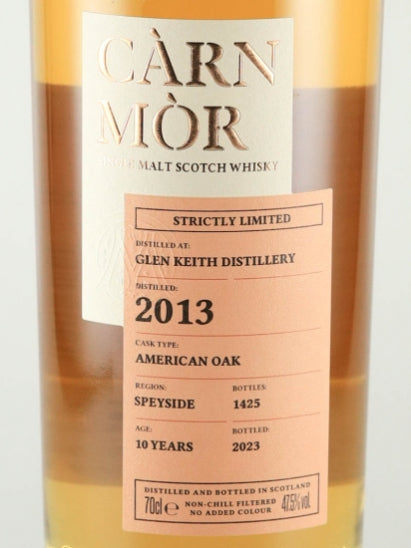 Carn Mor Strictly Limited Glen keith 10 Year Old 2013
