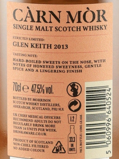 Carn Mor Strictly Limited Glen keith 10 Year Old 2013