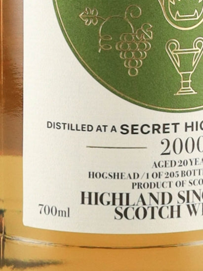 Aqua Vite Secret Highland 20 Year Old 2000