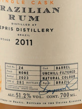 Load image into Gallery viewer, BB&amp;R Brazilian Rum 12 Year Old 2011