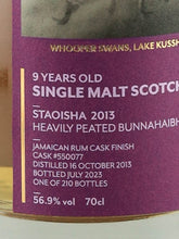 Load image into Gallery viewer, Malt Grain &amp; Cane Staoisha Bunnahaibhain 9 Year Old 2013