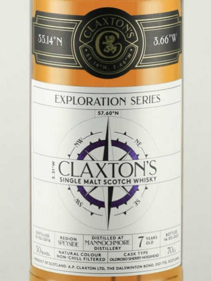 Claxton's Exploration Mannochmore 7 Year Old 2016