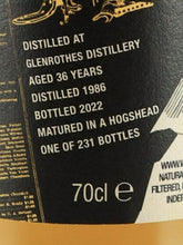 Load image into Gallery viewer, The Whisky Agency Glenrothes 36 Year Old 1986