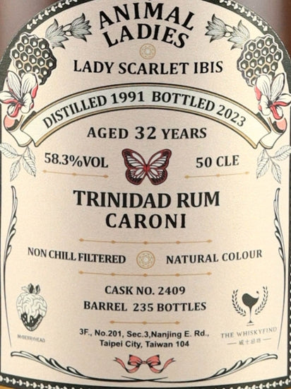 Animal Lady Lady Scarlet Ibis Caroni 32 Year Old 1991