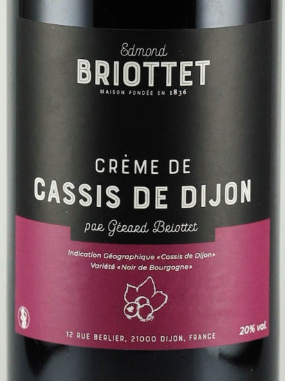 Edmon Briotte Crème de Cassis Gérard Briotte