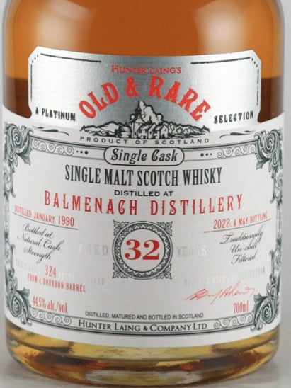 Old & Rare Balmenach 32 Year Old 1990
