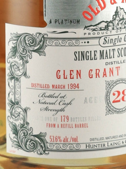 Old & Rare Glen Grant 28 Year Old 1994