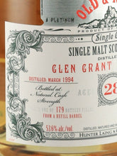 Load image into Gallery viewer, Old &amp; Rare Glen Grant 28 Year Old 1994