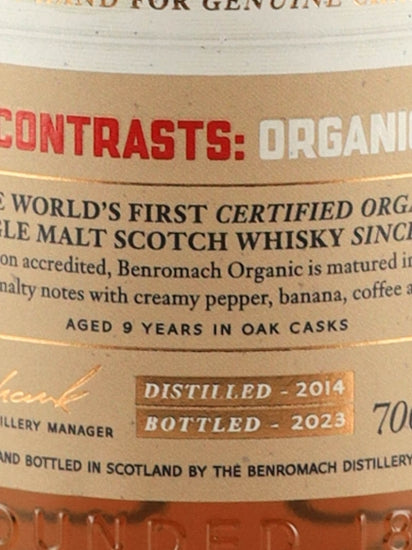 Benromach Organic 2014/2023