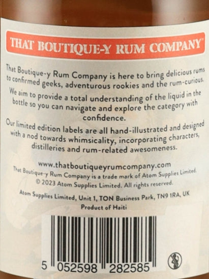 Boutique Rum Company Haitian Rum 18 Year Old Batch 4