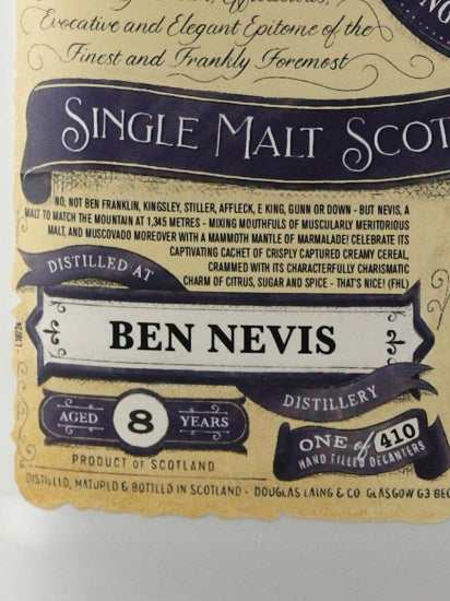 Premier Barrel Ben Nevis 8 Year Old