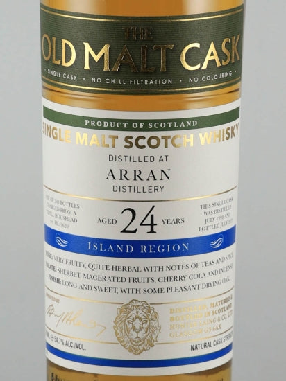 Old Malt Cask Arran 24 Year Old 1998