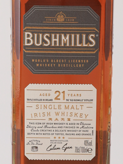 Bushmills 21 Years [Parallel Import] — Single Malt