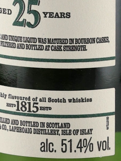 Laphroaig 25 Year Old Cask Strength 2019 Release